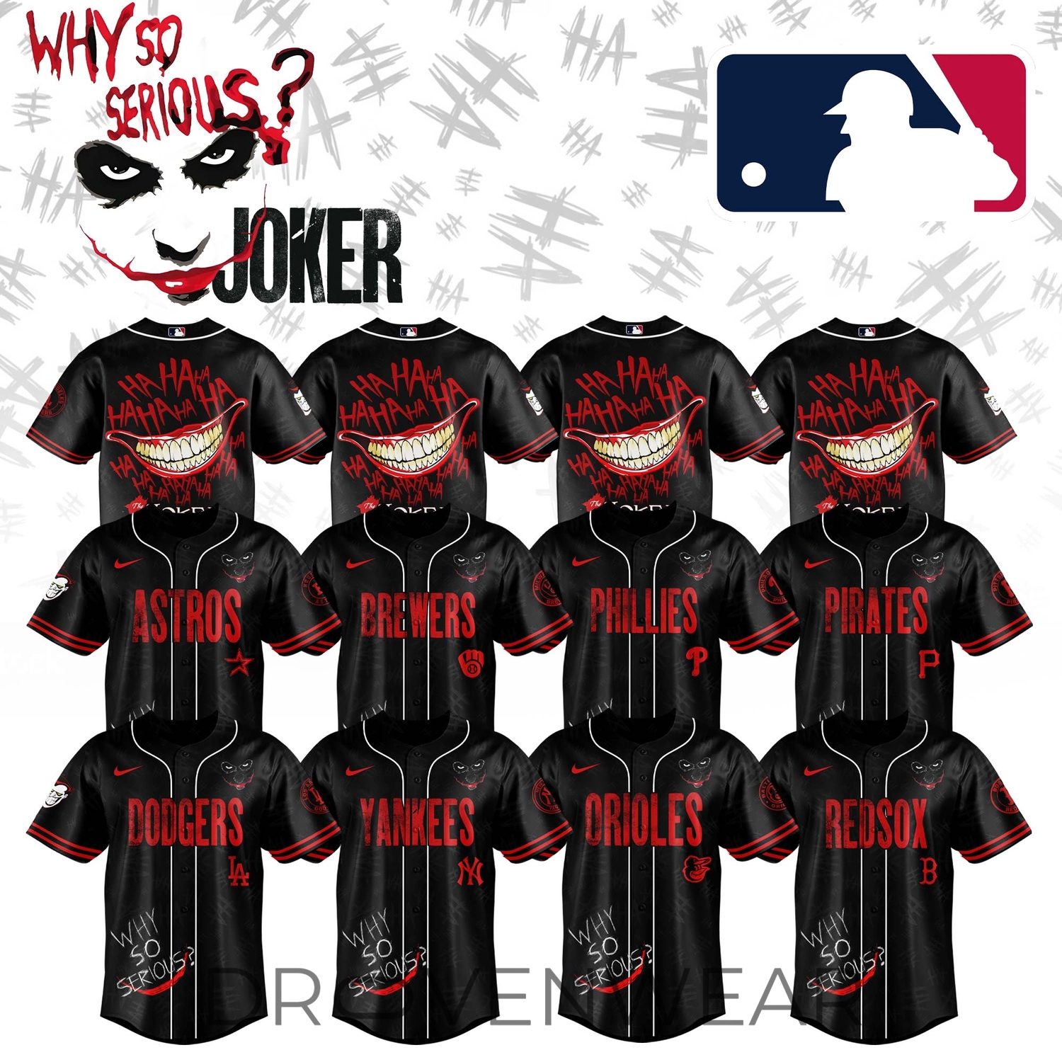 All Teams MLB x Joker Game Night Jersey Limited Edition + Selling Out Fast (Click to Select a Team) All Teams MLB x Joker Game Night Jersey Limited Edition + Selling Out Fast (Click to Select a Team)