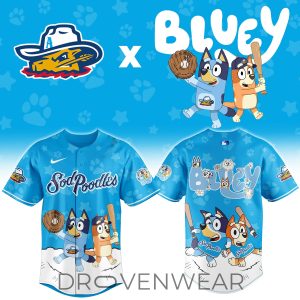 Amarillo Sod Poodles Bluey Game Night Limited Jersey by Drovenwear.com