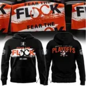 Anaheim Ducks 2026 Playoffs Fear The Flock Hoodie by Drovenwear.com