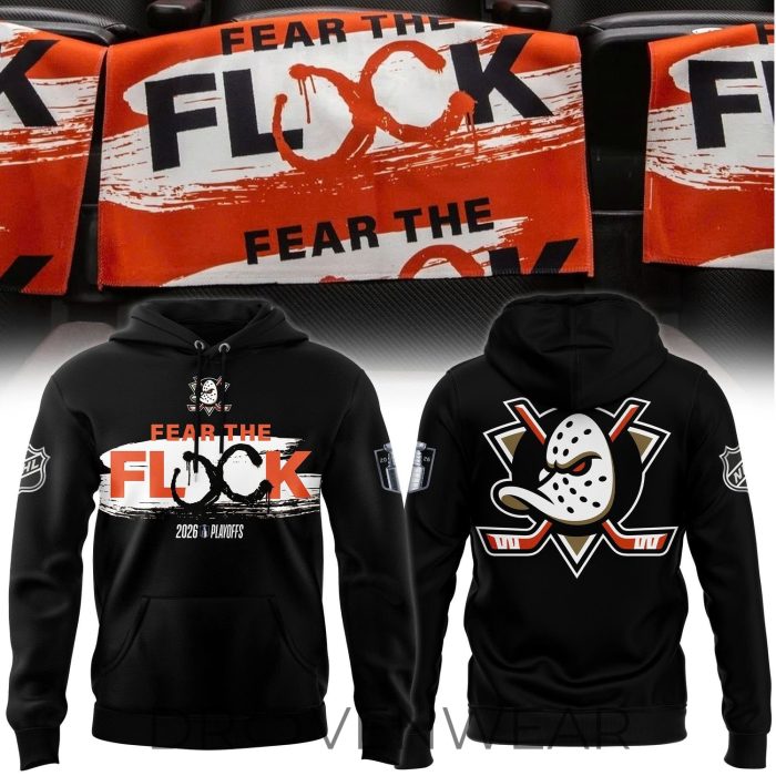 Anaheim Ducks 2026 Playoffs "Fear The Flock" Hoodie V2 - Image 2