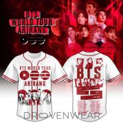 BTS Arirang 2026 World Tour Kpop Baseball Jersey