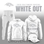 Baltimore Ravens 2026 White Out Limited Edition Hoodie