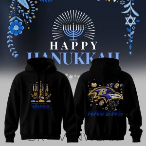 Baltimore Ravens X Hanukkah Just Got Better Hoodie by Drovenwear.com