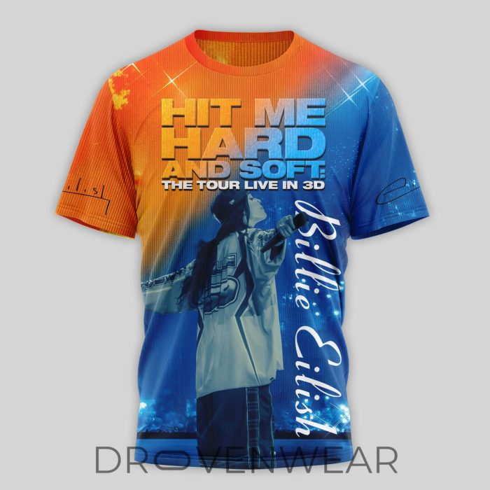 Billie Eilish Hit Me Hard and Soft The Tour Live in 3D Movie Merch Shirt - Image 3