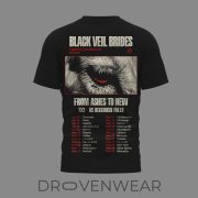 Black Veil Brides 2026 North America Tour Schedule Graphic Shirt - Image 3
