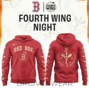 Boston Red Sox Baseball Fourth Wings Night Limited Edition Hoodie| Cap | Jogger