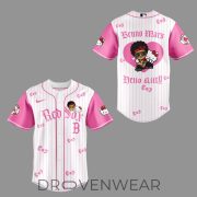 Boston Red Sox x BRUNO MARS x HELLO KITTY Pink Jersey | Jogger | Cap - Image 2