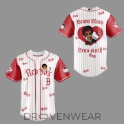 Boston Red Sox x BRUNO MARS x HELLO KITTY Red Jersey | Jogger | Cap - Image 2