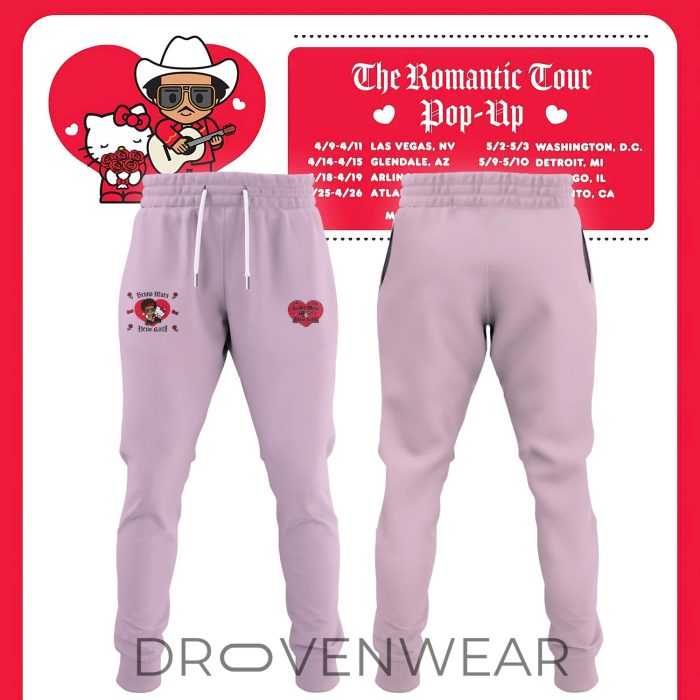 Bruno Mars Hello Kitty Romantic Tour Concert Pullover Hoodie - Image 5