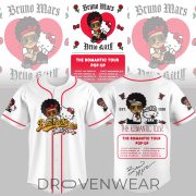 Bruno Mars Hello Kitty Romantic Tour Exclusive Baseball Jersey