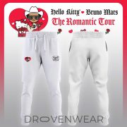 Bruno Mars x Hello kitty "The Romantic Tour" Red White Hoodie - Image 2