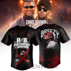 CHRIS BROWN x RAYMOND USHER RB TOUR 2026 Collection Jersey by Drovenwear.com