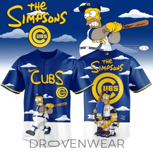 Chicago Cubs x The Simpsons 2026 Limited Edition Jersey by Drovenwear.com