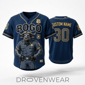 Chief Bogo Zootopia Baseball Jersey by Drovenwear.com