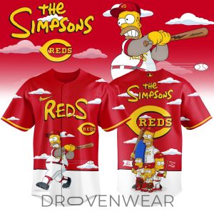 Cincinnati Reds x The Simpsons 2026 Limited Edition Jersey by Drovenwear.com