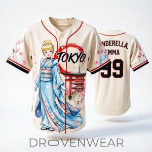 Cinderella x Tokyo Princess Baseball Jersey by Drovenwear.com