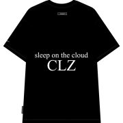 Cloudzy Angry Bunny Graphic Tee - Cute Snowball Cartoon Oversized Black Streetwear T-Shirt - Image 2