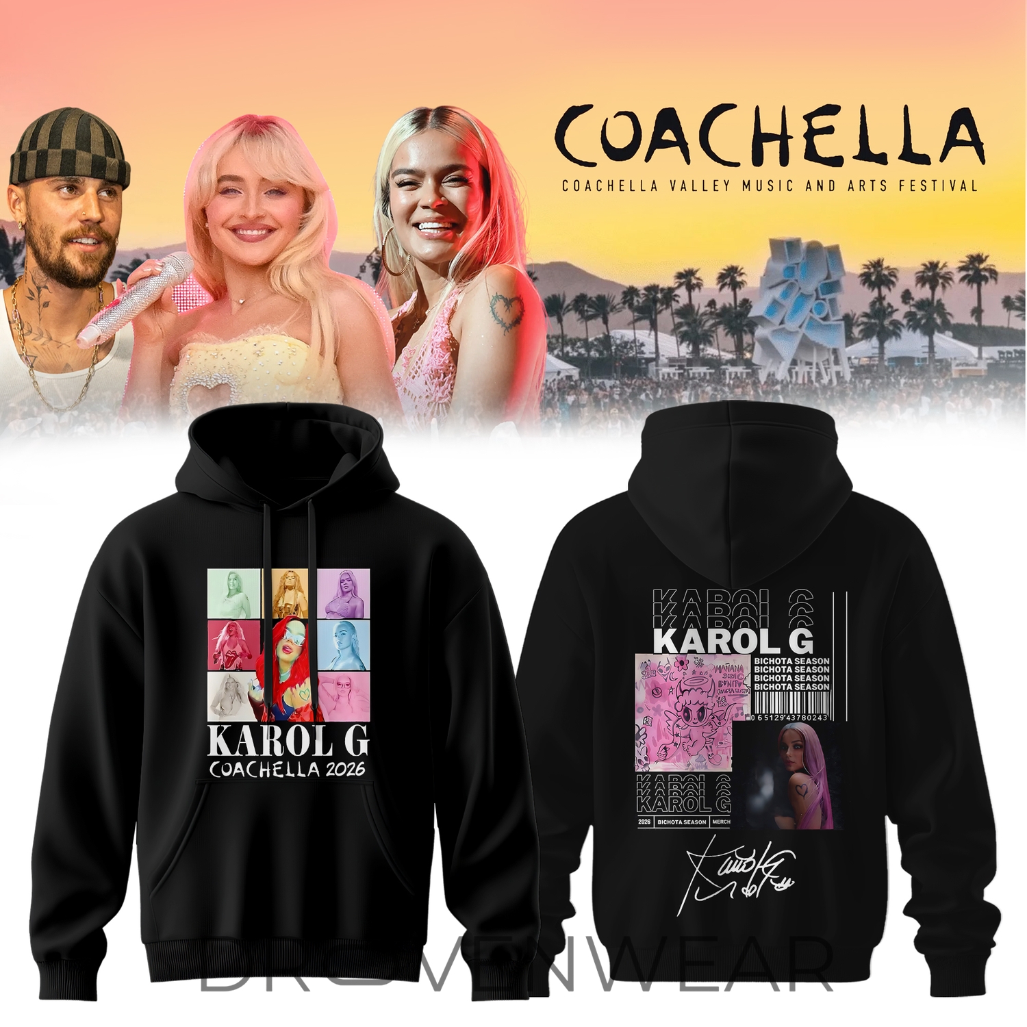 Coachella 2026 Festival State Of Mind Festival Pullover Hoodie V2 Coachella 2026 Festival State Of Mind Festival Pullover Hoodie V2