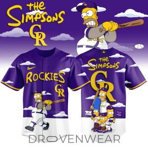 Colorado Rockies x The Simpsons 2026 Limited Edition Jersey by Drovenwear.com