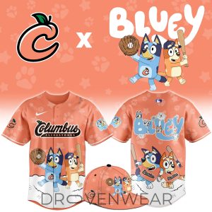 Columbus Clingstones Bluey Night Game Limited Jersey by Drovenwear.com