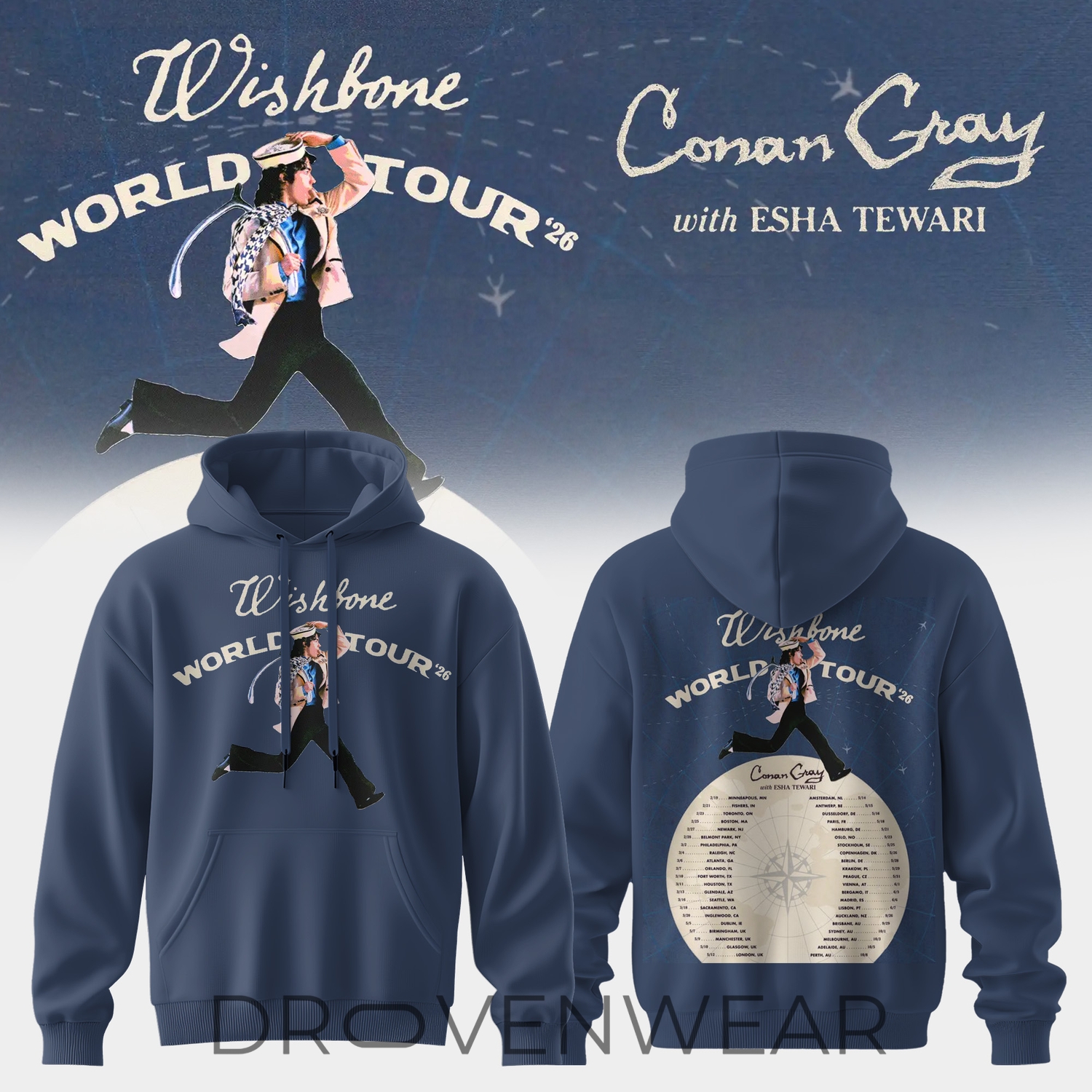 Conan Gray: Wishbone World Tour 2026 Limited Hoodie Conan Gray: Wishbone World Tour 2026 Limited Hoodie