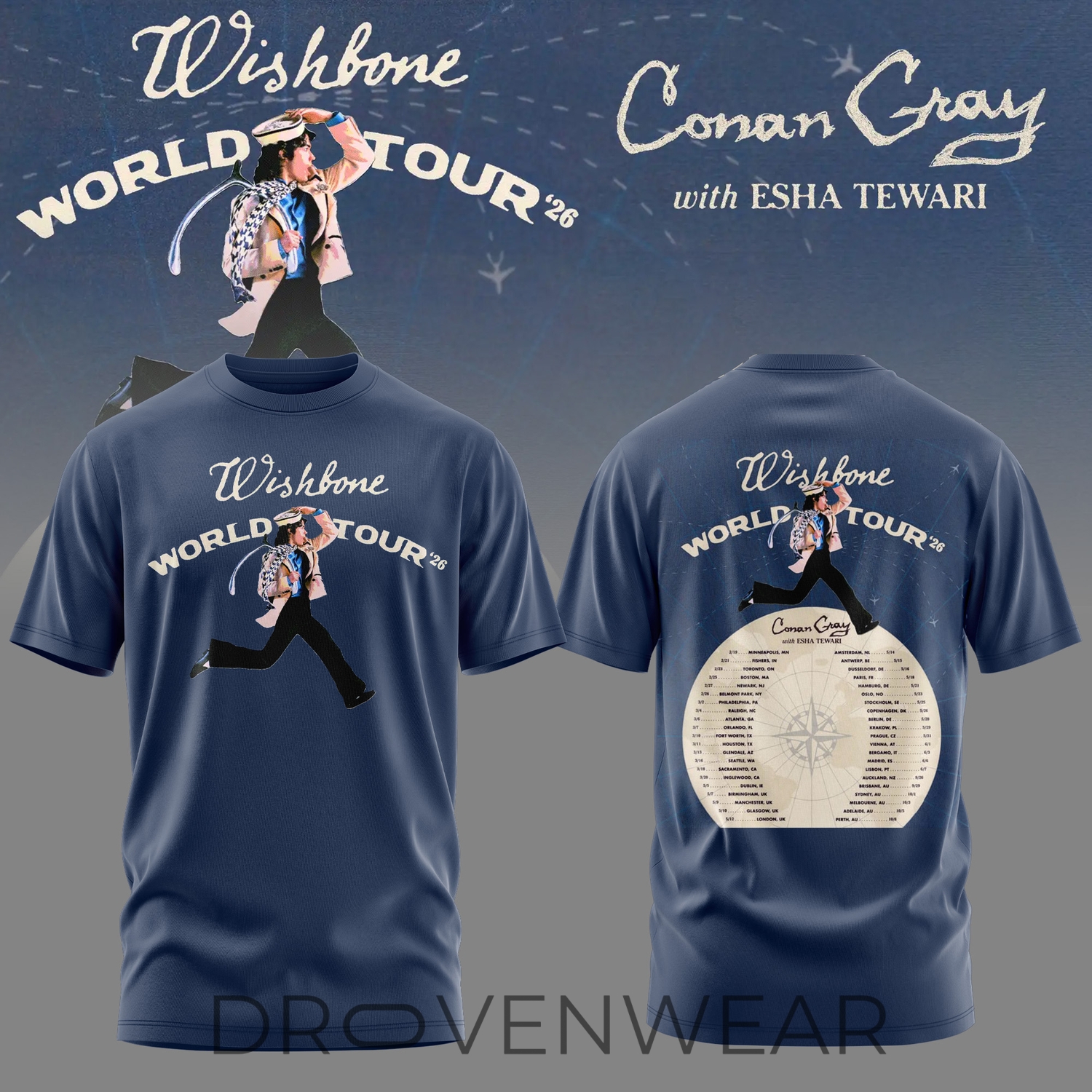 Conan Gray: Wishbone World Tour 2026 Limited T-Shirt Conan Gray: Wishbone World Tour 2026 Limited T-Shirt