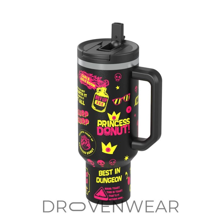 Crawl & Chaos Princess Donut Best In Dungeon 40oz Special Edition Tumbler - Image 4