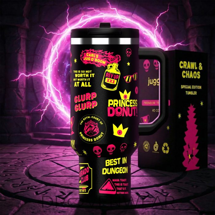 Crawl & Chaos Princess Donut Best In Dungeon 40oz Special Edition Tumbler - Image 9