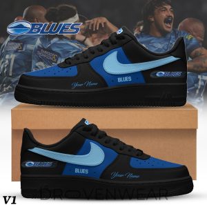Custom Low Top Sneakers Blues Edition by Drovenwear.com