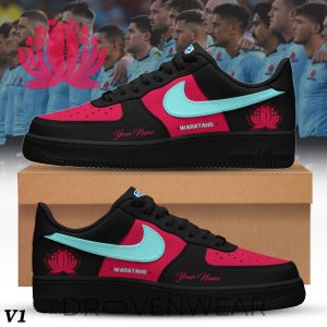 Custom Low Top Sneakers NSW Waratahs Edition by Drovenwear.com