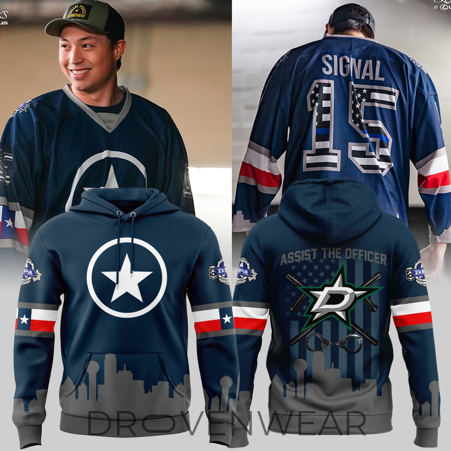 Dallas Stars "Robo Assist The Officer" Hoodie Dallas Stars "Robo Assist The Officer" Hoodie