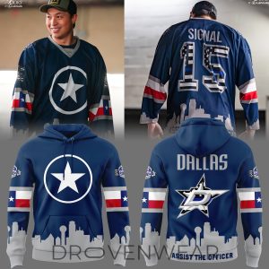Dallas Stars Robo Assist The Officer Hoodie Ver3 by Drovenwear.com