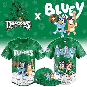 Dayton Dragons Bluey Cartoon Theme Night Baseball Jersey by Drovenwear.com