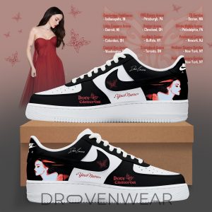 Dove Cameron 2026 Tour Merch The First Time Black AF1 Sneaker by Drovenwear.com