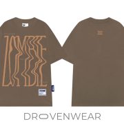 Drovenwear Never Too Late Wavy Typography Graphic T-Shirt – Abstract Motivational Streetwear Tee - Image 5