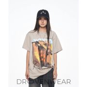 Drovenwear Paradox Urban Sketch Graphic T-Shirt – Vintage Architecture Streetwear Tee - Image 5