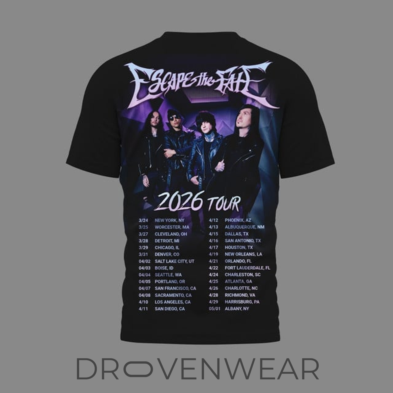 Escape The Fate Tour 2026 Limited Edition Shirt Escape The Fate Tour 2026 Limited Edition Shirt