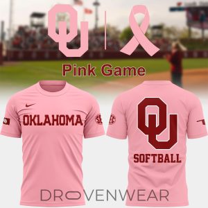 Exclusive TShirt Pink for fans Oklahoma Sooners softball by Drovenwear.com