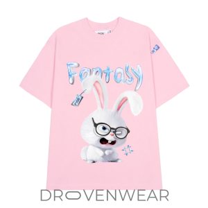 FIDE Fantasy Angry Bunny Graphic Oversized TShirt by Drovenwear.com