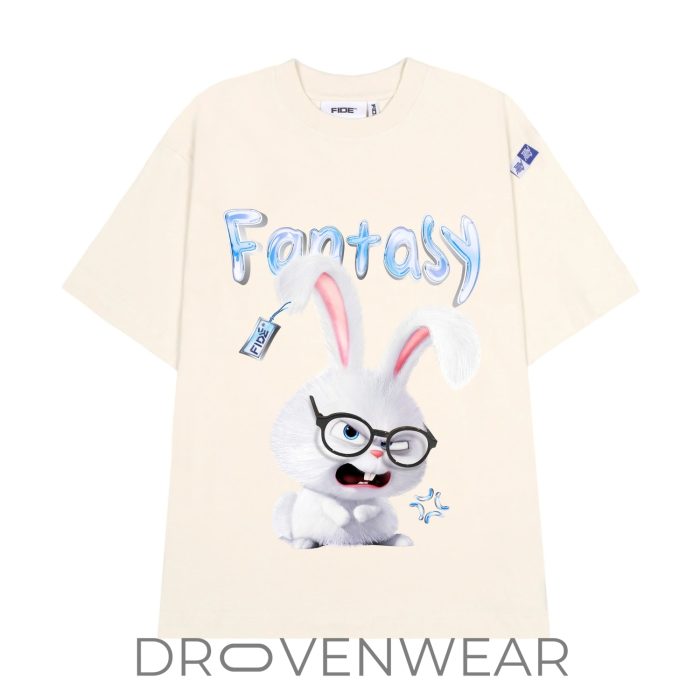 FIDE Fantasy Angry Bunny Graphic Oversized T-Shirt - Image 3