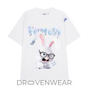FIDE Fantasy Angry Bunny Graphic Oversized T-Shirt - Image 4