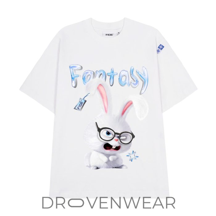 FIDE Fantasy Angry Bunny Graphic Oversized T-Shirt - Image 4