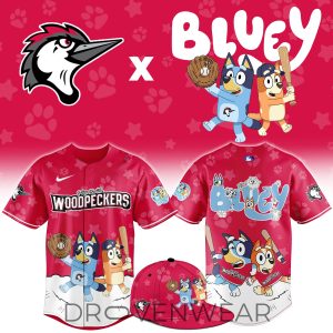 Fayetteville Woodpeckers Bluey Night Game Limited Jersey by Drovenwear.com