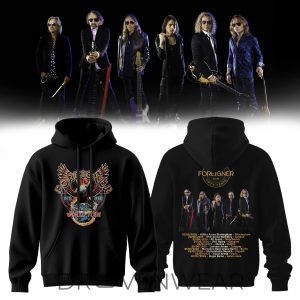 Foreigner 50th Anniversary World Tour 2026 Hoodie by Drovenwear.com