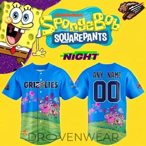 Fresno Grizzlies SpongeBob Night Limited Jersey by Drovenwear.com