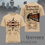 Godsmack - The Rise of Rock World Tour 2026 3D Shirt