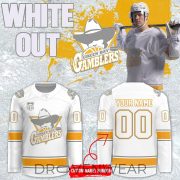 Green Bay Gamblers 2026 Throwback White Out Hockey Jersey