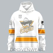 Green Bay Gamblers 2026 Throwback White Out Hoodie - Image 2