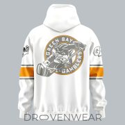 Green Bay Gamblers 2026 Throwback White Out Hoodie - Image 3