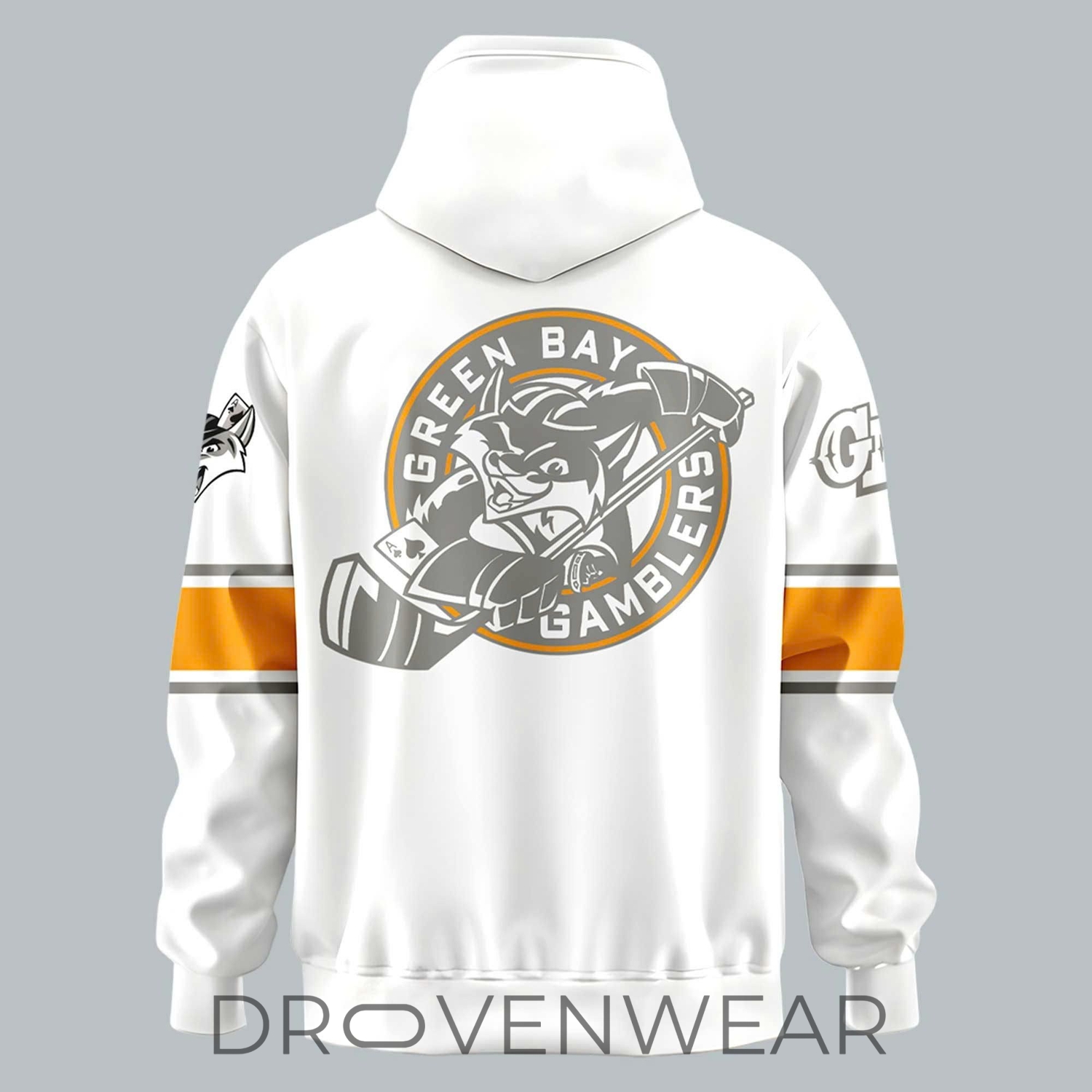 Green Bay Gamblers 2026 Throwback White Out Hoodie Green Bay Gamblers 2026 Throwback White Out Hoodie
